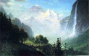 Albert Bierstadt Staubbach Falls, Near Lauterbrunnen, Switzerland oil painting artist